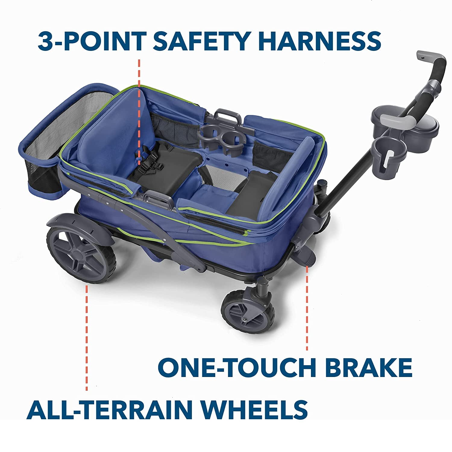 4 wheel top all terrain pushchair
