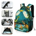 thumbnail image 5 of Cute Dinosaurs by Volcano Backpack Durable Laptop Canvas BagsBusiness Daypack for Men Women, 5 of 6