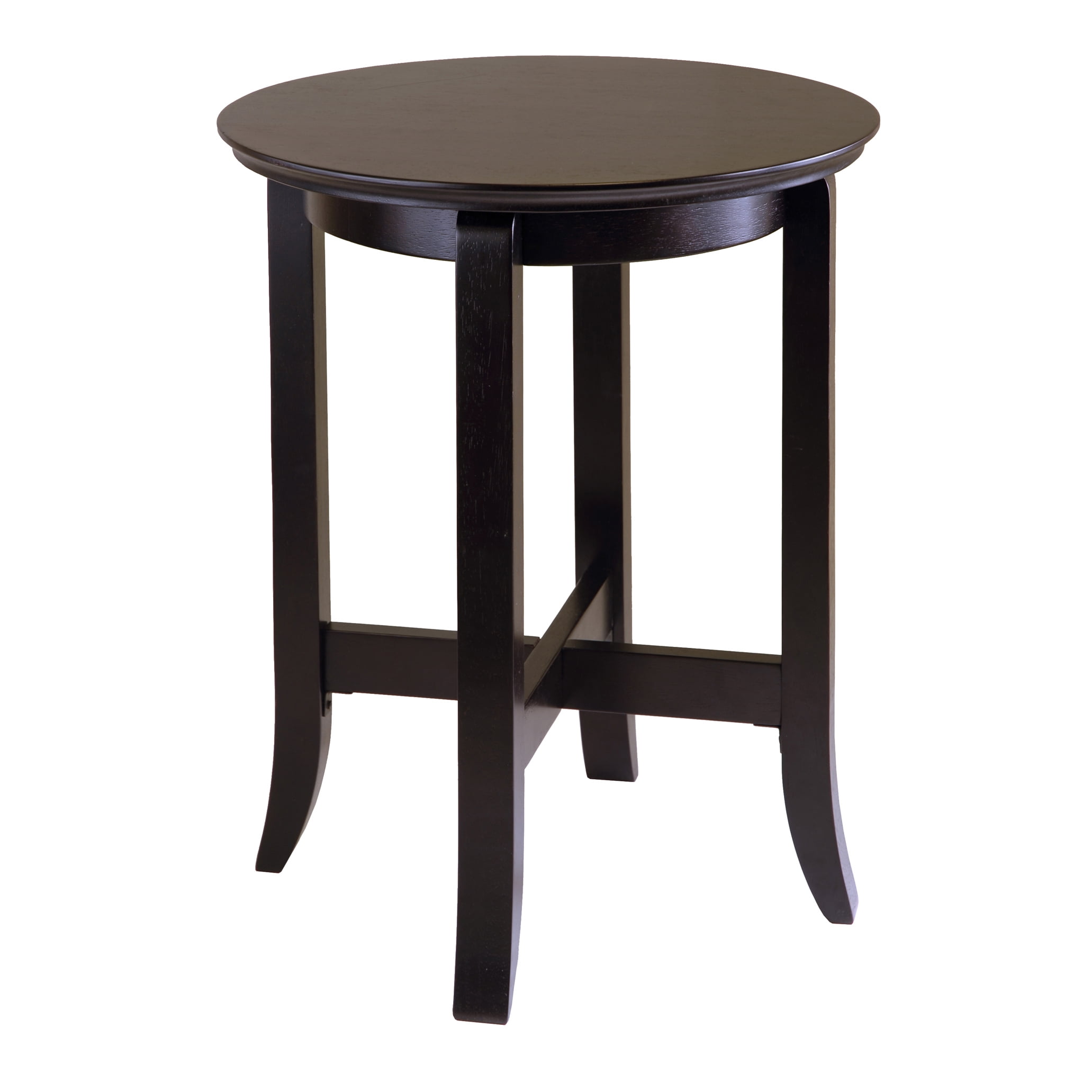 Winsome Wood Toby Round Accent End Table, Espresso Finish - Walmart.com ...