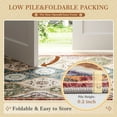 thumbnail image 6 of EnHomee Area Rugs for Living Room 3x5 Area Rugs Machine Washable Area Rugs Vintage Boho Indoor Area Rugs for Bedroom,Red and Green, 6 of 10