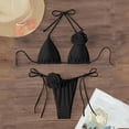 thumbnail image 2 of Traje de Baño de Mujer Rosa Bikini Traje de Baño de Dos Piezas con Correa de Espagueti, Ropa de Playa de Cintura Alta, 2 of 5
