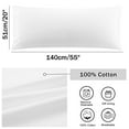 thumbnail image 6 of Unique Bargains 20"x 55" 1PC Envelope Closure Body Pillow Cover White, 6 of 8