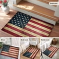 thumbnail image 5 of 4th of July Entryway Rug 2'x3'&nbsp; Non Slip Front Door Mats, Independence Day Farmhouse American Flag Entrance Rugs Indoor Outdoor Carpet, Washable Floor Mats Small Area Rug for Bedroom Kitchen, 5 of 8