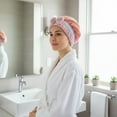 thumbnail image 5 of CurioCo Microfiber Hair Towel Wrap - Absorbent Quick Dry Hair Turban with Secure Bow, Soft Womens Hair Towel for Shower, Gym, Travel & Home, 5 of 5