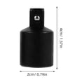 thumbnail image 2 of HONMEET 4Ud De Herramientas Dado Impacto 3 8 Con Adaptador Conversor Color Negro, 2 of 8