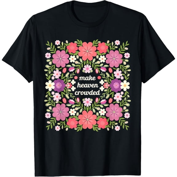 Make Heaven Crowded Floral Minimal T-Shirt Shirts