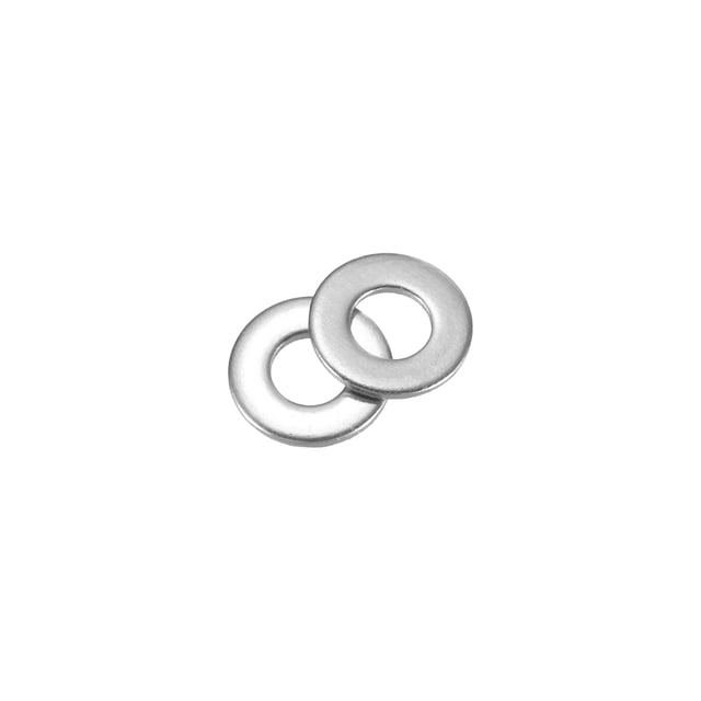 128 Pcs M2 316 Acier Inoxydable Rondelles Plates Entretoises 2mm ID 4mm OD 0.3mm Épais, Argent