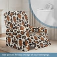 thumbnail image 3 of Kuiaobaty Cow Leopard Print Reclining Slipcover Soft Recliner Chair Cover Breathable Recliner Couch Cover Durable Reclining Sofa Slipcover with Side Pocket for Living Room, 3 of 8