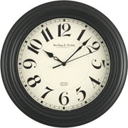 Mainstays Indoor Round 11.5" Black Traditional Analog Wall Clock with Arabic Numbers