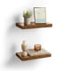 thumbnail image 1 of Estantes de pared VASAGLE, flotantes, rústicos, marrones, juego de 2, 1 of 7