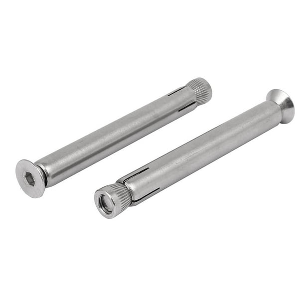 M8 x 100mm 304 Stainless Steel Hex Socket Countersunk Head Sleeve