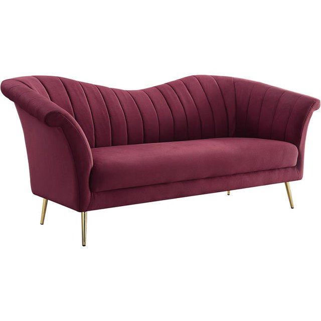 ACME Callista Canapé en Velours Rouge