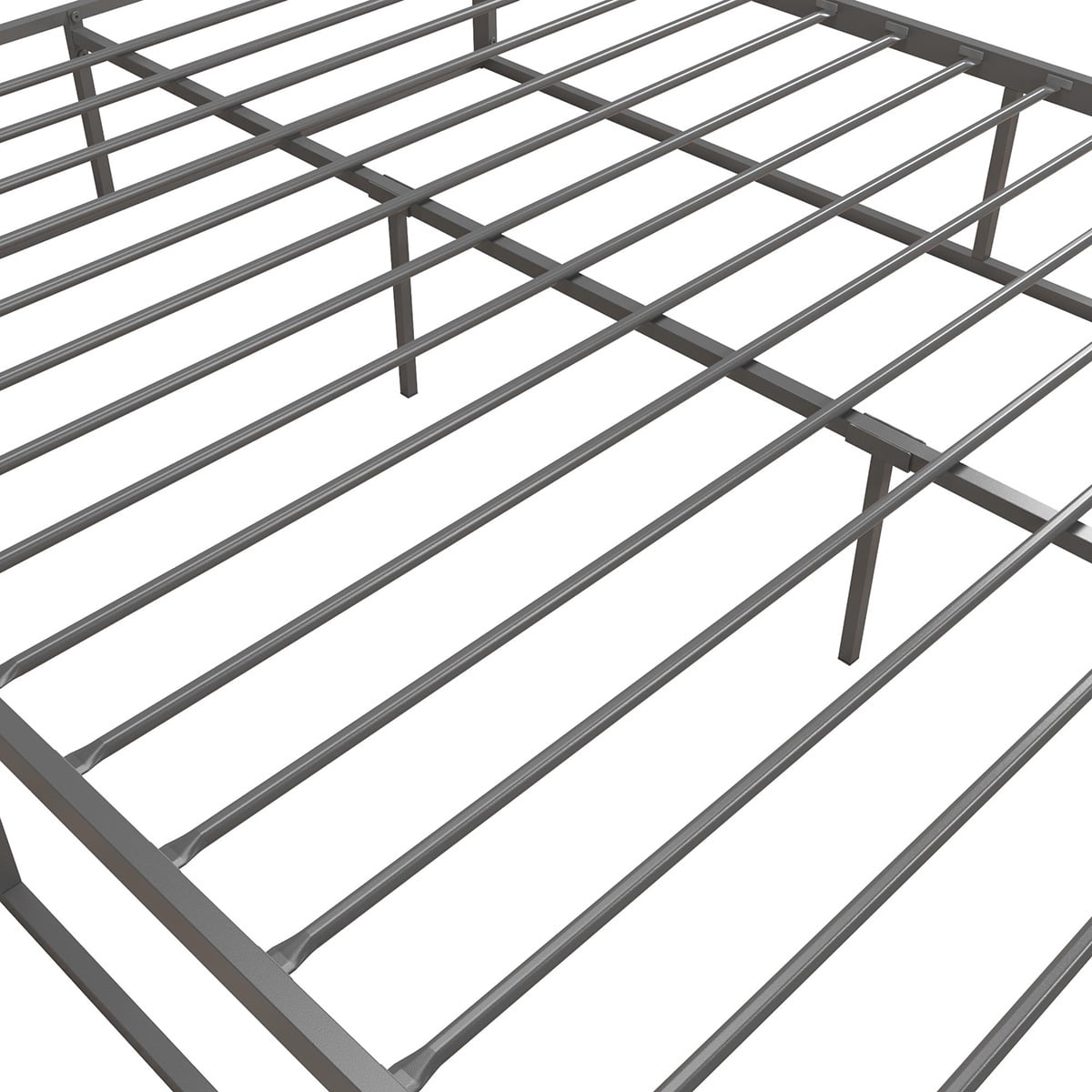 Private Jungle Modern Metal Bed, Platform Bed Frame, Box Spring, Strong Metal Structure, Easy Assembly, Full Size, GREY Private Jungle Modern Metal Bed, Platform Bed Frame, Box Spring, Strong Metal Structure, Easy Assembly, Full Size, GREY
