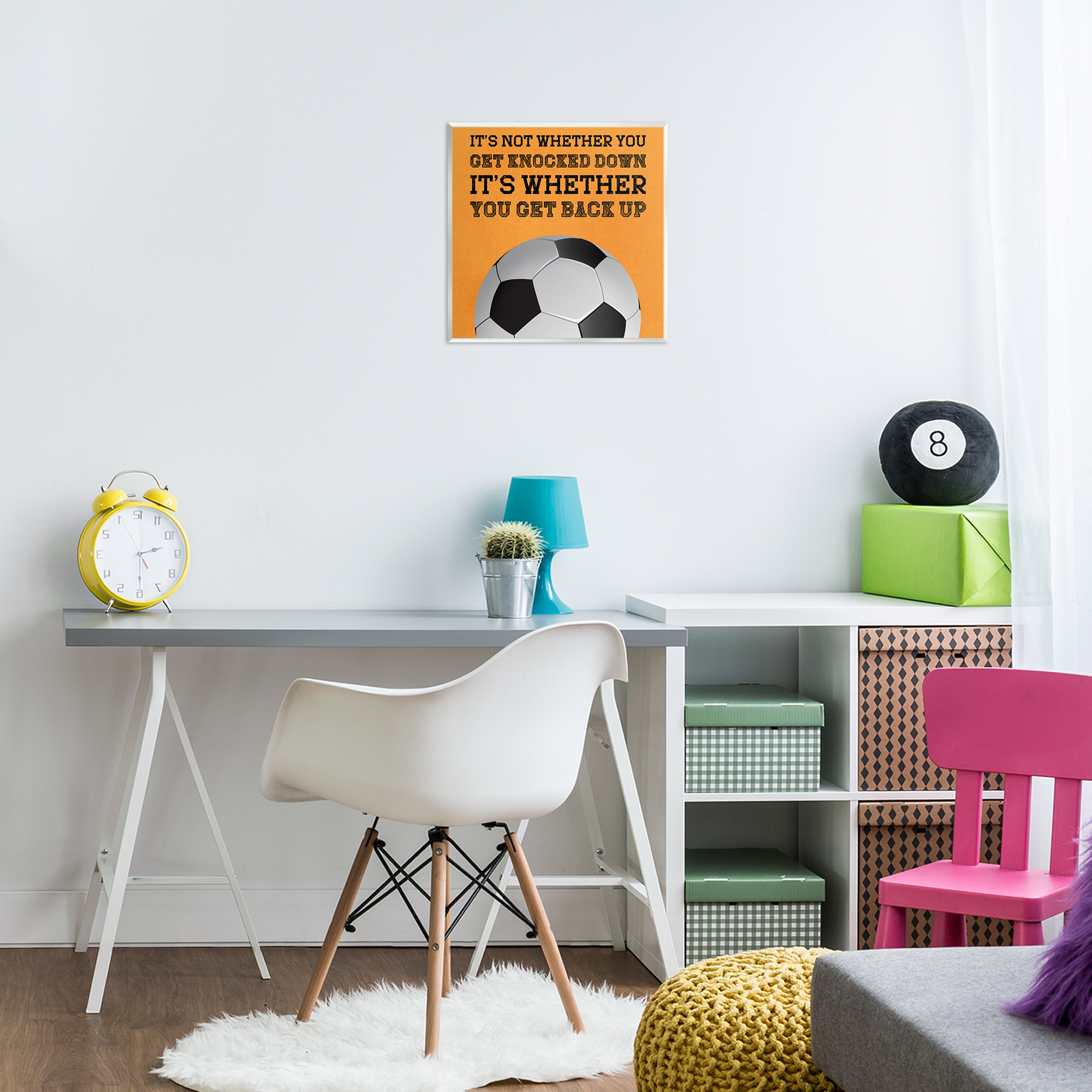 Whether You Get Back Up Wall Plaque Art, design by Marcus Prime