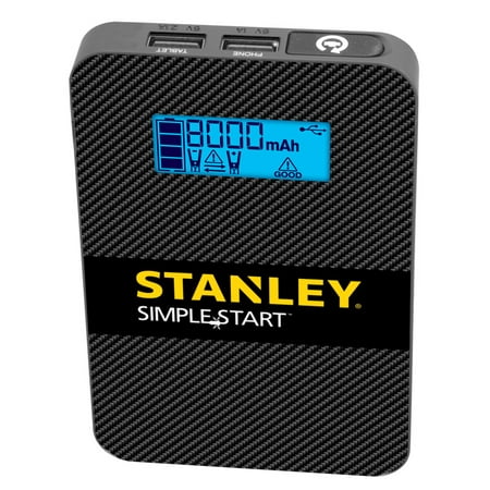 STANLEY Portable Jump Starter/USB Power Pack, Li-Ion Rechargeable, SS4LS