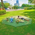 thumbnail image 3 of 10.8x9.5in Hexagonal Tent Footprint Ground Sheet Multifunctional Waterproof Camping Tarp under tent Thicken Picnic Mat, 3 of 10