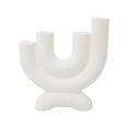 thumbnail image 2 of Candelabros s de cerámica blanca, candelabros , candelabros para el hogar, Navidad, Halloween, mesa de cena, boda 185 cm x 185 cm Colco Portavelas cónico, 2 of 8
