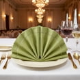 thumbnail image 2 of REGALWOVEN Set of 12 Cloth Napkins, Polyester Washable and Reusable Table Dinner Napkins for Home, Restaurant, Weddings, and Parties Grass Green 17x17inch, 2 of 6