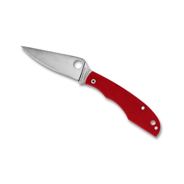 Spyderco Knives Grasshopper C138GRDP Red G-10 Sandvik 12C27 Steel Pocket Knife Cuchillo