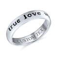 thumbnail image 3 of Bling Jewelry Womens Mantra True Love Waits Purity Promise Silver Ring Band Sterling, 3 of 5