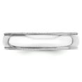 thumbnail image 2 of Diamond2Deal 14K Or Blanc 5mm Bande de Mariage Légère Demi-Ronde pour Femmes Taille 8.5, 2 of 6