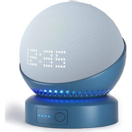 Battery Base for Echo Dot 5th Gen Portable Echo Dot 4th and 5th and Homepod Mini Gen Battery Base Pack, Not Including The Speaker (Blue)