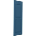 thumbnail image 3 of 18"W x 41"H Americraft Two Equal Raised Panel Exterior Real Wood Shutters (Per Pair), Sojourn Blue, 3 of 10