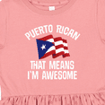 thumbnail image 4 of Inktastic Puerto Rican Awesome Girls Toddler Dress, 4 of 5