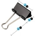 thumbnail image 2 of Extra Large Binder Clips Jumbo Binder Clips Big Metal Paper Clamps, 2 of 6