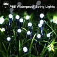 thumbnail image 3 of Guirnaldas de luces solares para exteriores, luces navideñas impermeables, modos de iluminación de lámparas decorativas para jardín, patio, cerca, cumpleaños, 3 of 5