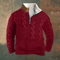 thumbnail image 2 of XYAIYT Big and Tall Pullovers for Mens Textured Fashion Fleece Sweatshirts with Pockets Long Sleeve Warm Top, 2 of 3