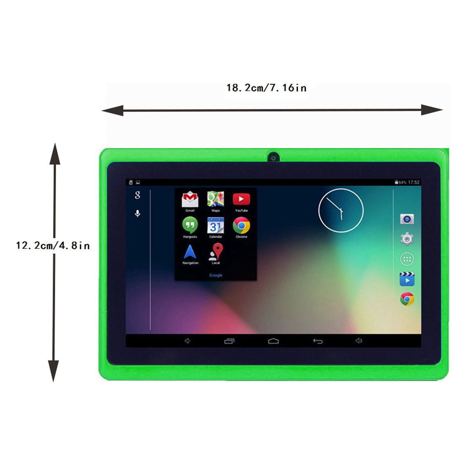 Jacenvly Tablets For Adults In Electronics New 7Inch Android 4.4 Duad Core Tablet Pc 1Gb + 8Gb Dual Camera Wifi Bluetoot Colourful