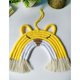 thumbnail image 4 of Red Tapiz de macramé de 7 líneas, arcoíris para gatos, adornos para colgar en la pared, hilo de algodón tejido hecho a mano, decoración para habitación de niños, hogar, fiesta y gu, 4 of 5