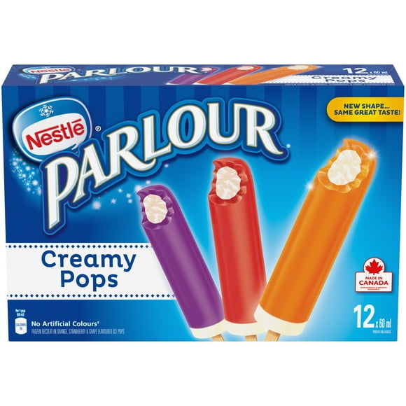 Pops à la crème PARLOUR® Boîte de 12 (12 x 60 ml) 12 x 60 ml