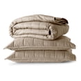 thumbnail image 3 of Allswell Cotton Linen Blend Quilt Set, Cream Glaze, Full/Queen, 3 of 7
