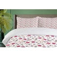 thumbnail image 4 of Ambesonne Floral Duvet Cover Sets, Calm Tones Wildflowers Art, 2-Queen, Dark Magenta Multicolor, 4 of 7