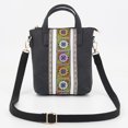 thumbnail image 3 of Bolso bandolera de lona con bordado sencillo de estilo étnico nuevo para mujer, con bolsillo para teléfono móvil, 3 of 5