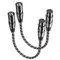 thumbnail image 1 of XLR Cables VANDESAIL - Cable de micrófono corto (30 cm, 2 unidades, macho a hembra), 1 of 9