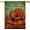 Turkey, variant on Give Thanks Thanksgiving Turkey 28 x 40 House Flag, Fall Autumn Pumpkin Vintage Burlap Garden Yard Decoration, Retro Farmhouse Outdoor Décor Decorative Large Flag