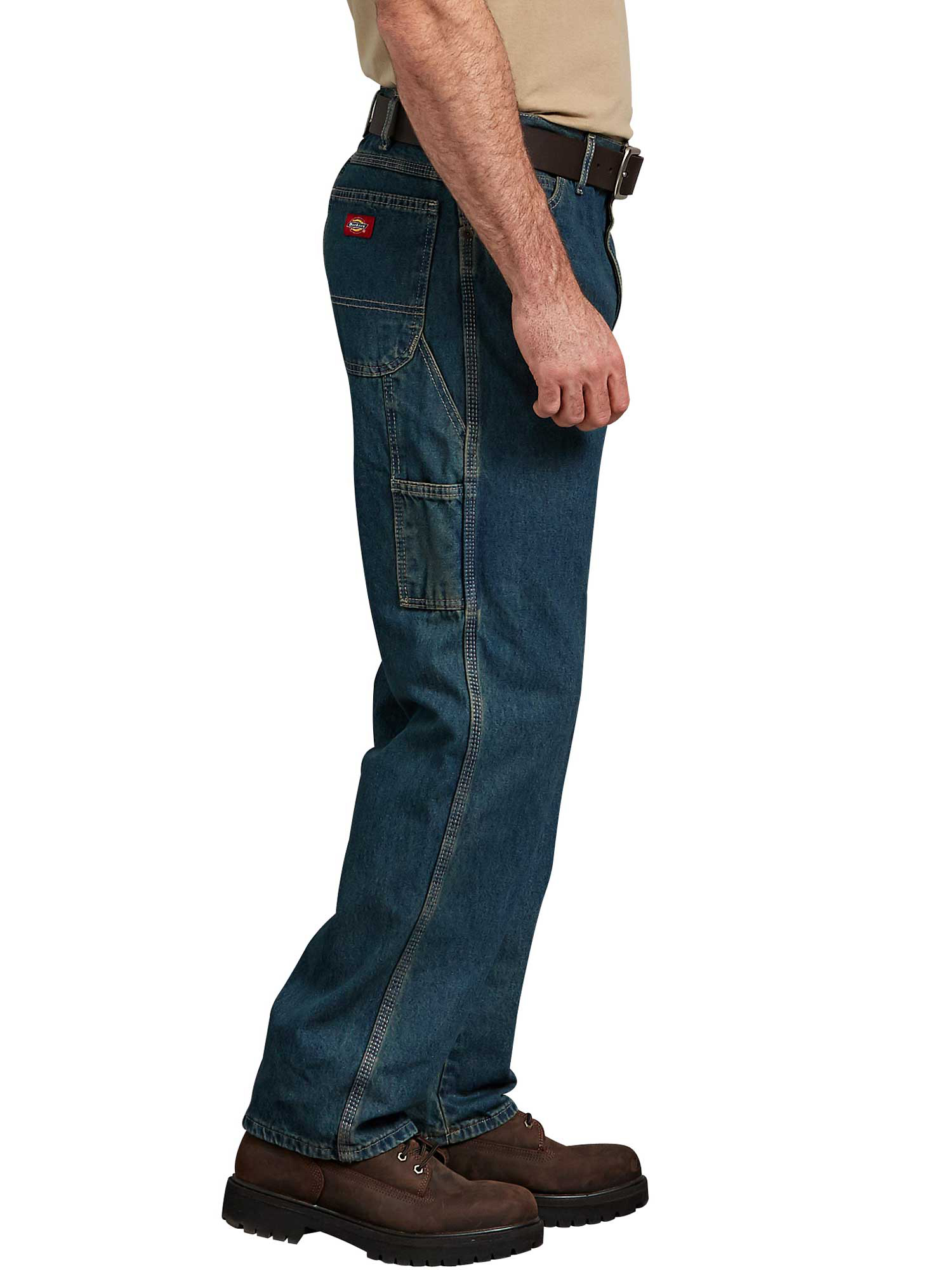 Dickies Mens and Big Mens Relaxed Fit Stonewashed Carpenter Denim Jeans - image 2 of 3