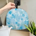 thumbnail image 5 of HELLHERO Teapot Dust Cover Blue Floral Print Polyester Canvas Keep Warm for Housewife, 5 of 8
