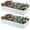 Silver(2 Pack), variant on 2 Pack 8x2x1FT Galvanized Raised Garden Beds Kit Outdoor Metal Gardening Planter Box for Vegetable Elevated Flower Herbs,Silver