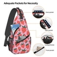 thumbnail image 3 of Lsque Cartoon Strawberry Pattern Cross Chest Bag Diagonally – Premium Durable Front Chest Sling with Adjustable Padded Strap, High-Capacity Storage, 3 of 8