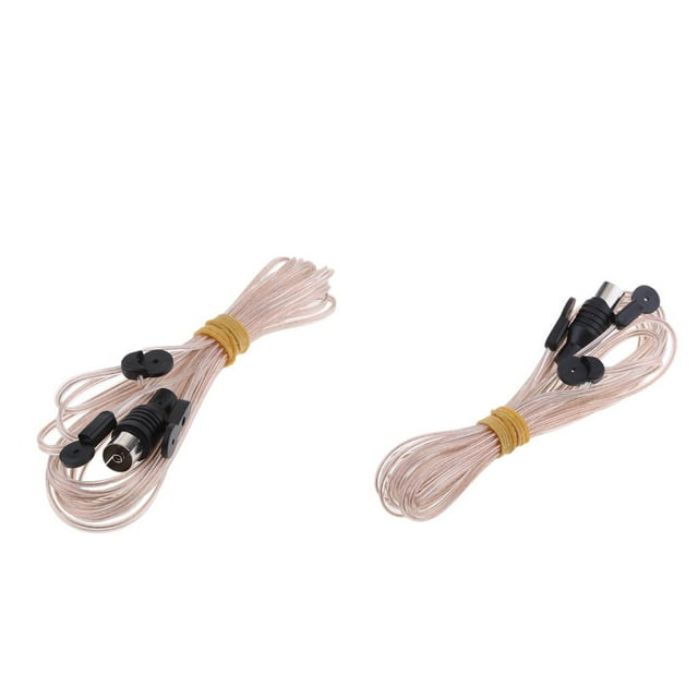 Conector de Antena FM Sunnimix 2 piezas Antena dipolo FM 3,2 M Cable Conector PAL