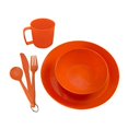 thumbnail image 2 of UST PackWare Dish Set with Mesh Bag, BPA Free Construction and Eating Utensils for Hiking, Camping, Backpacking, Travel and Outdoor Survival, 2 of 3