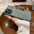 thumbnail image 3 of Funda de teléfono de cuero suave con nombre personalizado, cubierta a prueba de golpes de estilo coreano para iPhone 14 Pro Max 13 12 11 X XS XR 7 8 Plus, 3 of 4
