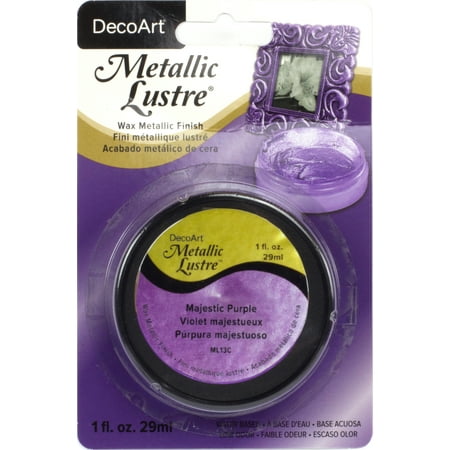 UPC: 0766218078575 | Metallic Lustre Wax Finish 1oz-Majestic Purple