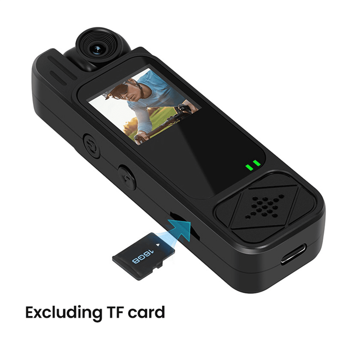 2X 1080P HD Mini Camera Digital Video Recorder Body Camera with Infrared Night Vision Compact Sports DV Camcorder