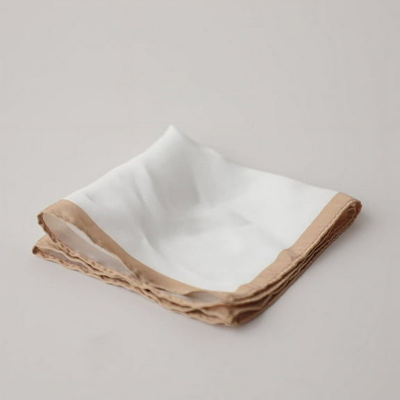 Nvzi-c Men's Pocket Squares Handkerchiefs for Wedding Party Business Casual 9.44*9.44 inch-Khaki