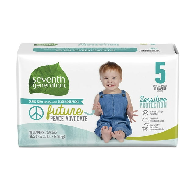Pañales de protección sensible de séptima generación, tamaño 5 x 19